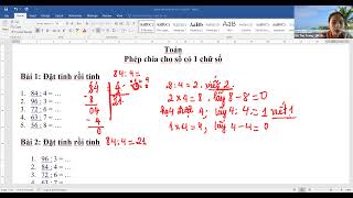 Chia số có hai chữ số cho số có một chữ số| Toán lớp 3 | DỄ HIỂU NHẤT