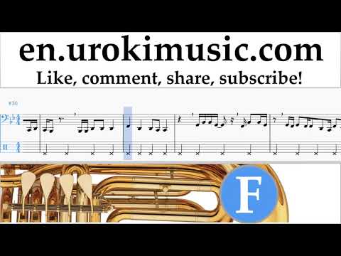 How to Play Tuba Major Lazer & DJ Snake - Lean On Tabs Part#2 um-i352