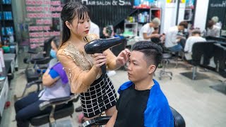 Download lagu Massage hair salon, Shampoo, Neck, Ears, Head, Hair styling, Cute girl mp3