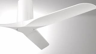 Watch A Video About the 52 Casa Vieja Zebec White Hugger Ceiling Fan with Remote Control