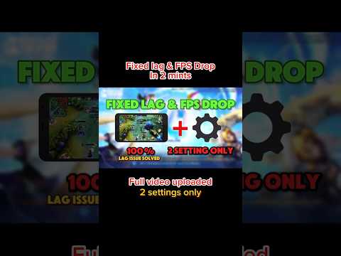 How to Remove Lag & FPS Drop in Mobile Legends ? Fix this Fast & Easy #mobilelegends #mlbb