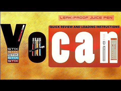 Yocan Stix leak-proof juice pen - Quick review & loading instructions