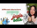 different characters singing jingle bells