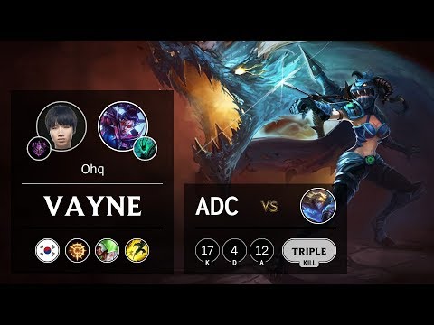 Vayne ADC vs Ezreal - KR Master Patch 9.15