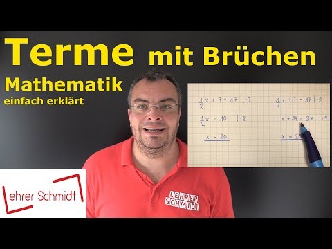 Terms with fractions | Terms and equations - Mathematics explained simply | Lehrerschmidt