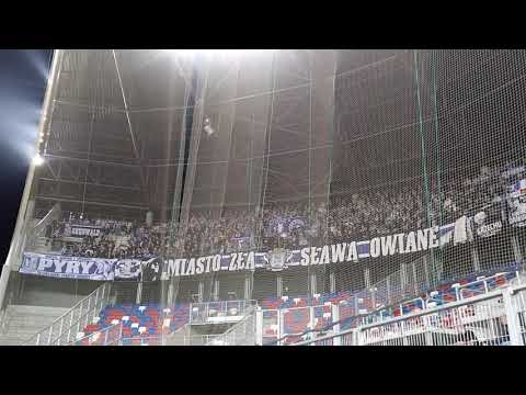 "WSZYSCY BOJĄ SIĘ NAS ..." - doping Lecha Poznań na meczu z Górnikiem w Zabrzu 28.09.2019