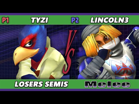S@X 460 Losers Semis - TyZi (Falco, Fox) Vs. lincoln3 (Sheik) Smash Melee - SSBM