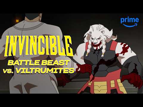 Battle Beast & Allen vs. Viltrumites | Invincible | Clip | Prime Video