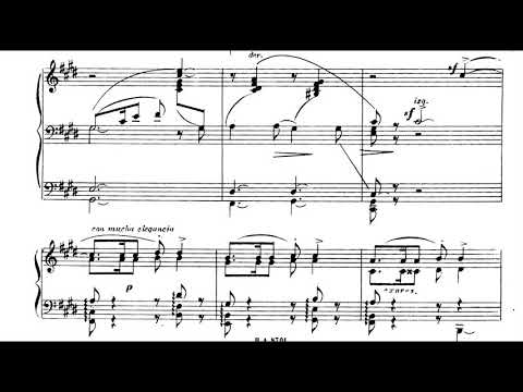 Carlos Guastavino - Bailecito for Piano [Score-Video]