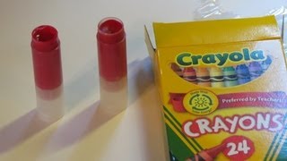 [How To] Make Your Own Lipstick Tutorial Out of Crayons - Super Easy!