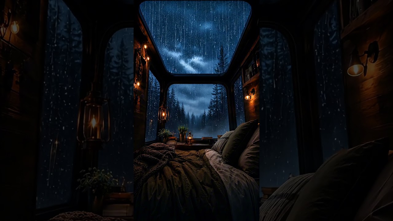 Rain sounds that put you to sleep instantly 🌧️ #rainsounds #shorts