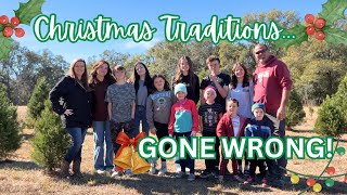 Our Christmas Tradition Took a Turn 😂🎄 | Large Family Vlog