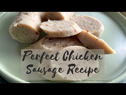 Homemade chicken sausage recipe | How to make sausage at home