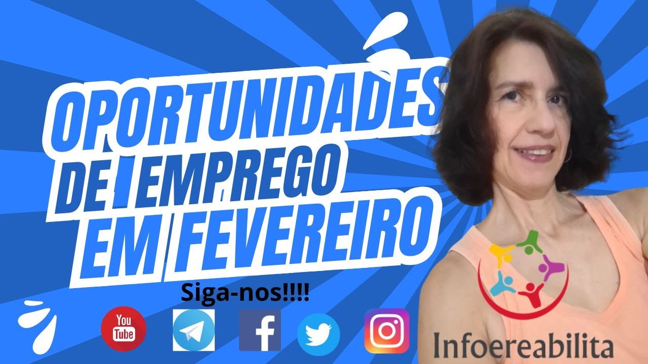 OPORTUNIDADE DE EMPREGO EM FEVEREIRO