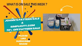 Joann's Pattern Sale & Simplicity.com 70% off Sale #patternsale #sewing #sewingpatterns