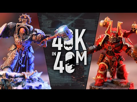 World Eaters Look to Maim, Kill, Burn Space Wolves. Warhammer 40k in 40m