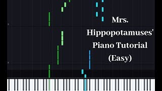 Mrs  Hippopotamuses&#39; - Relient K (Piano Tutorial) (Easy)