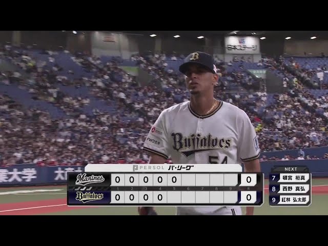 【5回表】復帰登板で安定の投球!! バファローズ・カスティーヨ 5回6奪三振無失点の好投!!  2024年8月23日 オリックス・バファローズ 対 千葉ロッテマリーンズ