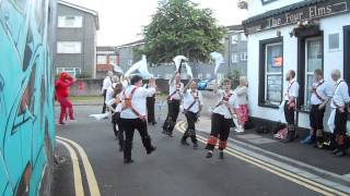 preview picture of video 'Cardiff Morris dance Blue Eyed Stranger in Roath, 24th June 2014.'