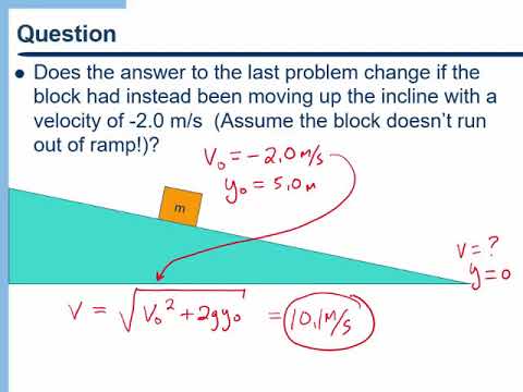 Energy - Problem Solving Using the Work Energy Principle