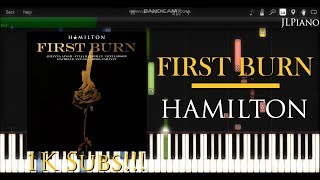 First Burn - Hamilton (Synthesia Piano & Vocal Cover)