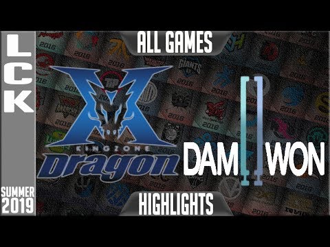 KZ vs DWG Highlights ALL GAMES | LCK Summer 2019 Week 3 Day 3 | King-Zone DragonX vs Damwon Gaming