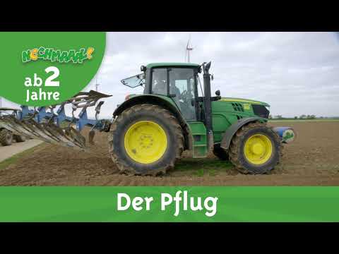 Feld pflügen mit Traktor 🚜 erklärt für Kids ab 2 (Filmausschnitt) - Landwirtschaft einfach erklärt