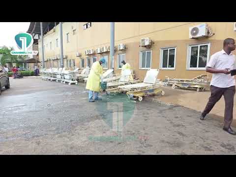 Komfo Anokye Hospital Janitors Clean Emergency Beds Amid Ongoing Strike