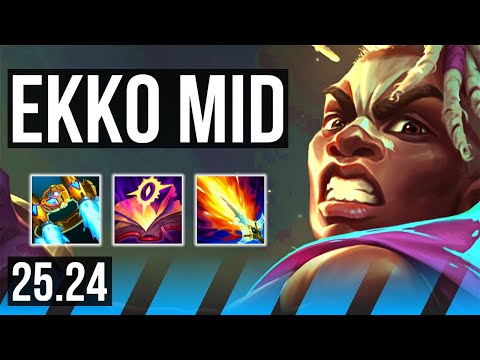 EKKO vs SYNDRA (MID) | 45K damage, Good KDA: 29/3/10 | KR Master | 25.24