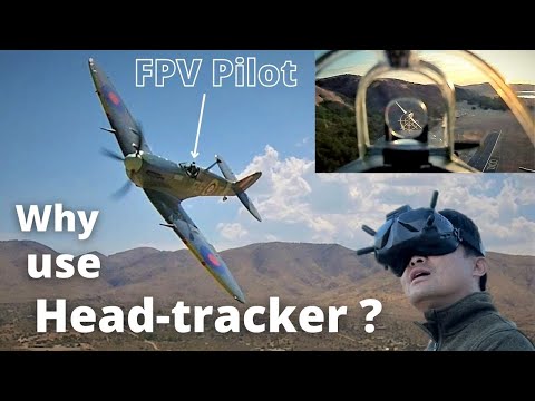 💥Head-tracking FPV Flying from RC Spitfire Cockpit
