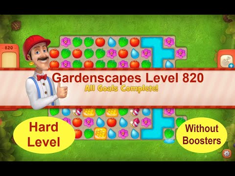 Gardenscapes Level 820 - No Boosters