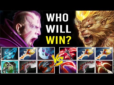 EPIC DESOLATOR LEVEL 3 Monkey King vs TRIDENT Anti-Mage Late Game Battle Crazy Gameplay 7.27 Dota 2