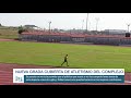 Grada cubierta de atletismo en el Complejo