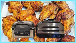 For the CRISPIEST Air Fryer Chicken wings add baking powder | Ninja Foodi Grill Crispy Chicken Wings