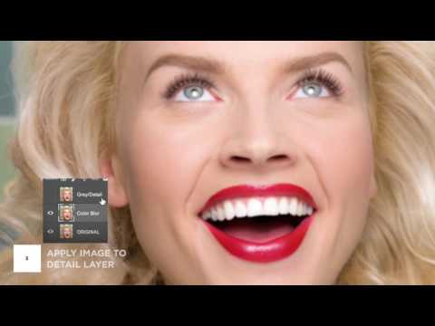 Retouching with Frequency Separation in Photoshop