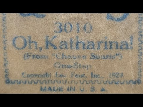 Oh, Katharina! - One-Step - QRS Word Roll 3010