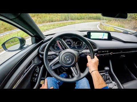 2022 Mazda 3 [2.0 SkyActiv-X 186 HP] |0-100| POV Test Drive #1383 Joe Black