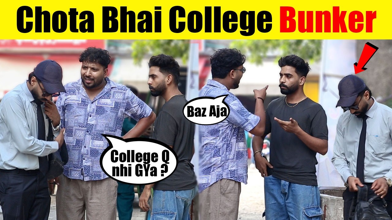 Chota Bhai College Bunk Krty Pkra Gya Prank 😂by Sharik Shah & Iqbal Malik