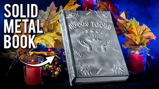 Amazing METAL Book Making!  - Casting A Halloween Spell Book At Home