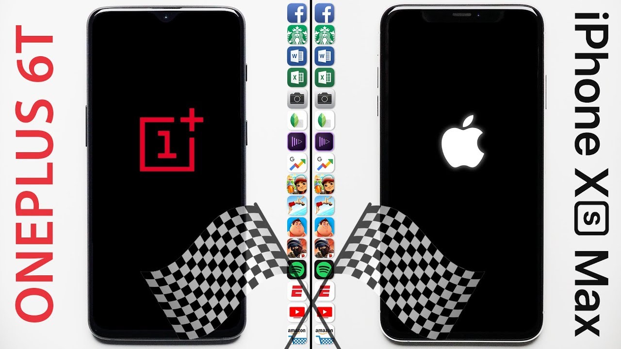 OnePlus 6T vs. iPhone XS Max Speed Test