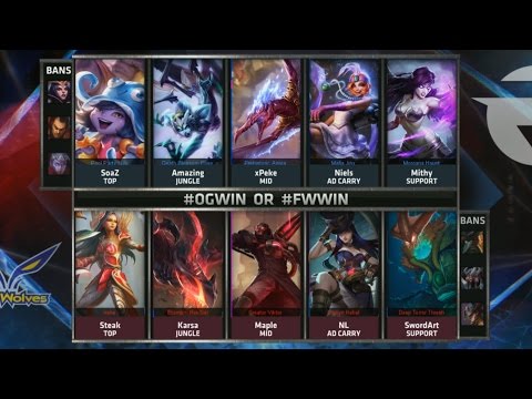 FW vs OG Highlights - FLASH WOLVES vs ORIGEN Game 4 - S5 WORLDS 2015 KNOCKOUT STAGE - QUARTERFINALS
