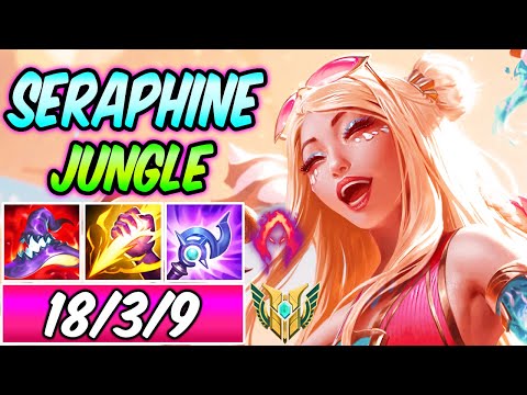 S+ CLEAN SERAPHINE JUNGLE SEASON 13 FULL AP | Build & Runes | Diamond Commentary | League of Legends