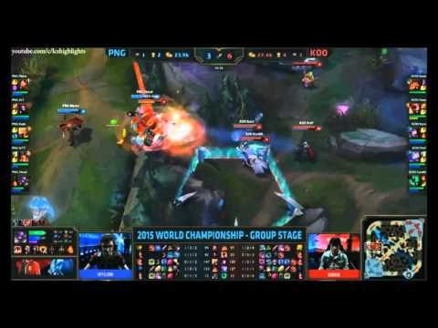 PNG vs KOO Highlights - Leage of legends World Championship 2015 - PAIN GAMING vs KOO TIGERS