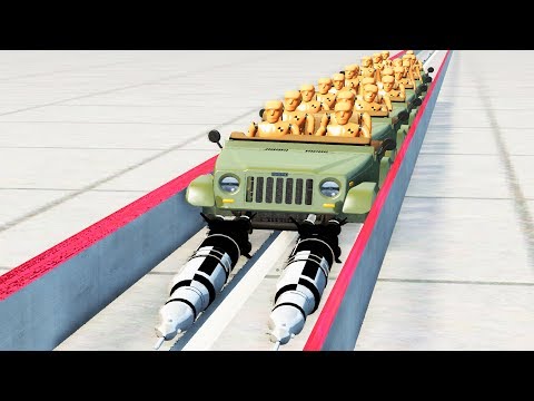 BEAMNG DRIVE Impossible Rocket ride Crashes