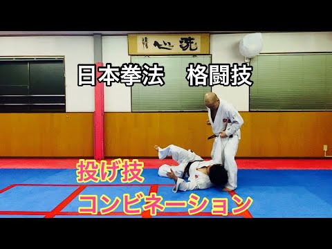【格闘技・日本拳法】投げ技のコンビネーション
