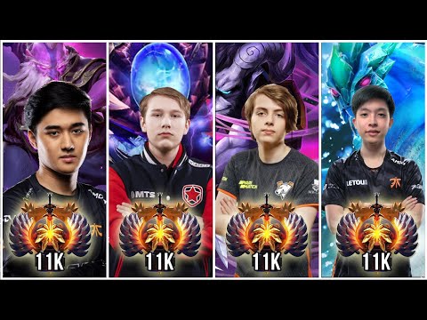 11k MMR Club - ALL 11.000 MMR Players - EPIC Gameplay Highlights Dota 2