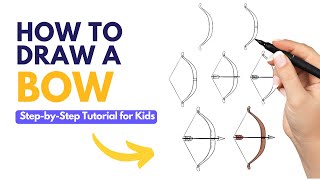 Draw a Bow: Easy and Fun Step-by-Step for Kids! 🏹