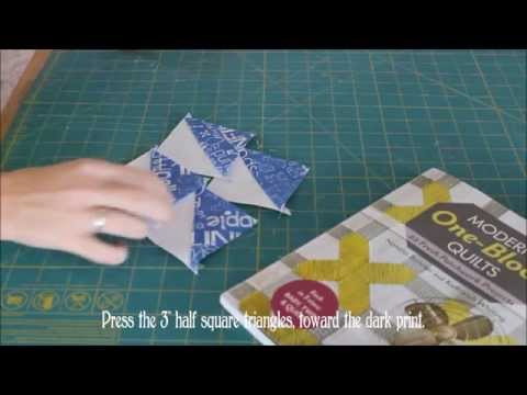 How To: Make Four Half Square Triangles From One Block