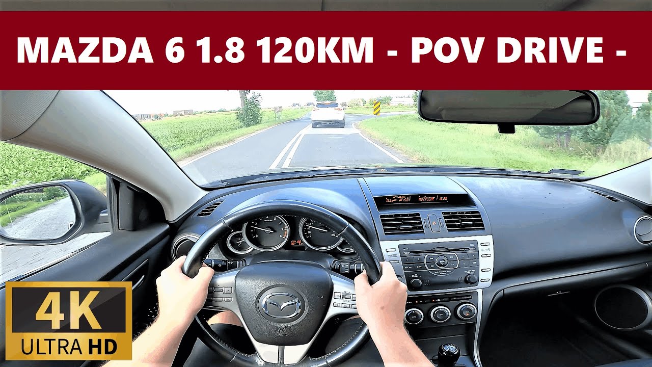 Mazda 6 II 1.8 120KM (2008) POV DRIVE Test & Acceleration ...