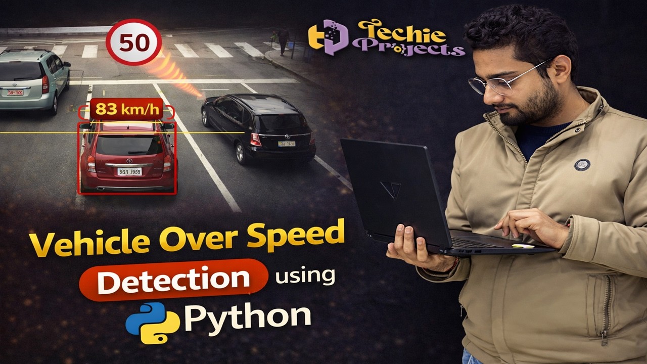 Vehicle Over Speed Detection using OpenCV Python | Vehicle Counting using OpenCV